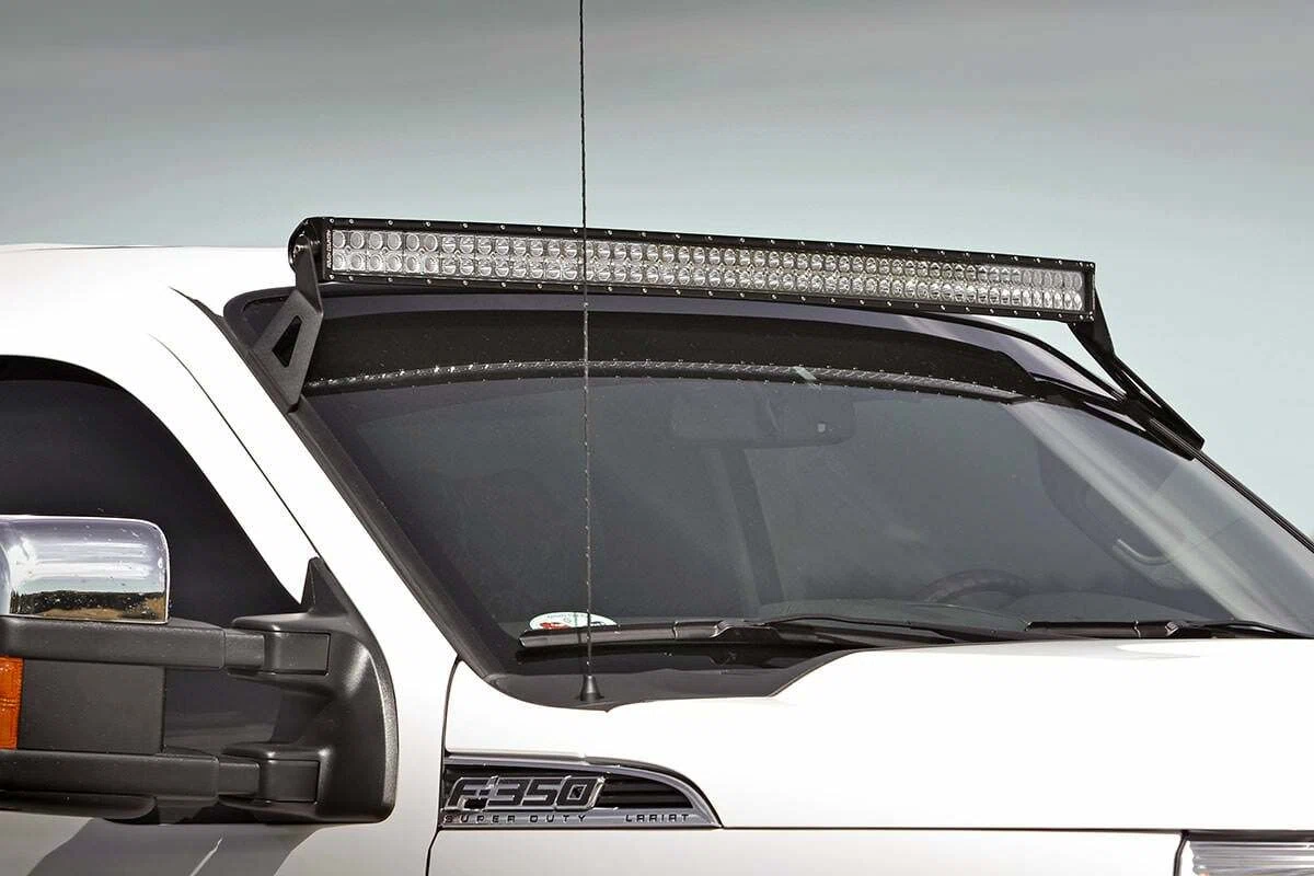 Fits Ford F-250 SD (99-16) LED Light Mount Upper Windshield 54_ Curved 70516